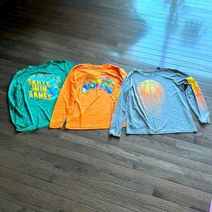 Boys full sleeve t shirts, size L, bundle of 3, Tek gear, Athletic